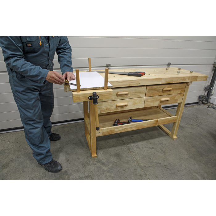 Woodworking Bench with 4 Drawers | AP1640