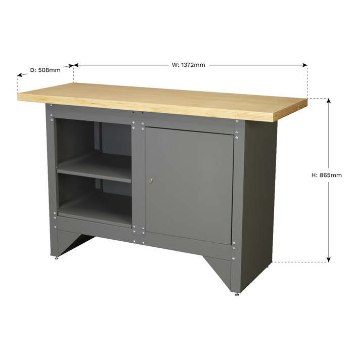 Heavy-Duty Workbench with Cupboard | AP2010