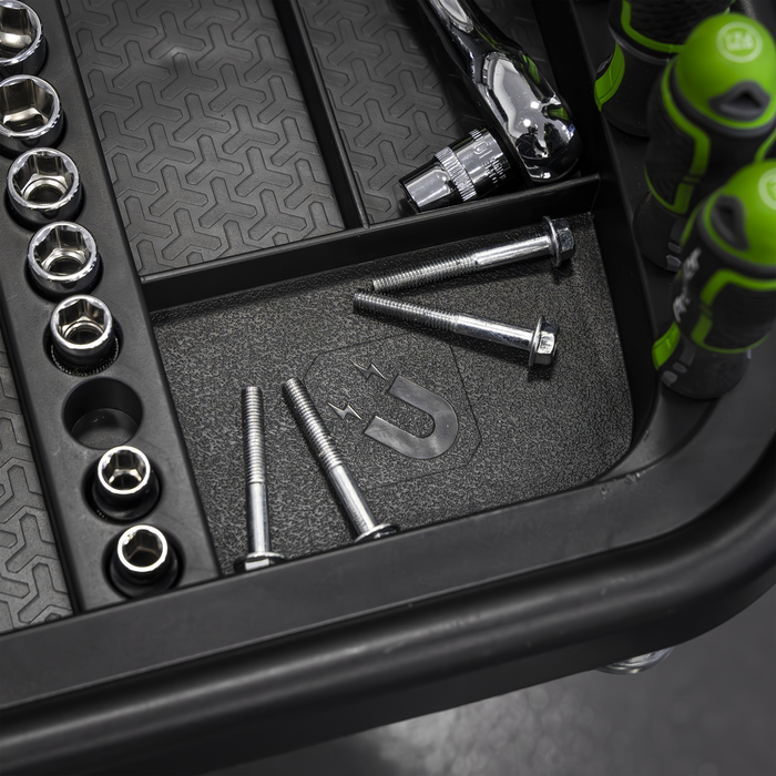Adjustable-Height Mobile Workstation with Removable Top Tray | AP201