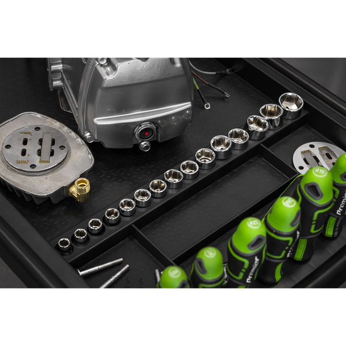 Adjustable-Height Mobile Workstation with Removable Top Tray | AP201