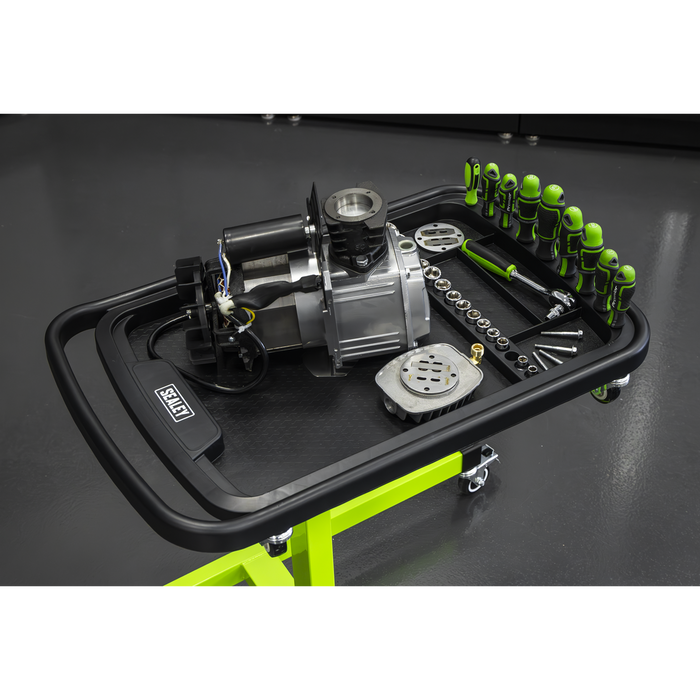 Adjustable-Height Mobile Workstation with Removable Top Tray | AP201