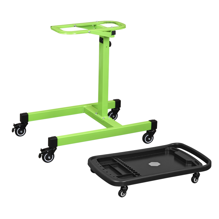Adjustable-Height Mobile Workstation with Removable Top Tray | AP201