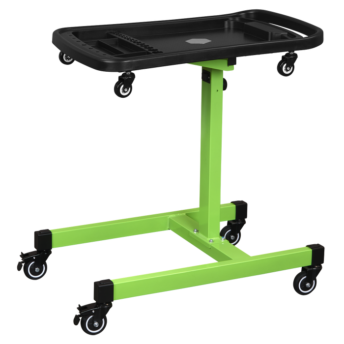 Adjustable-Height Mobile Workstation with Removable Top Tray | AP201