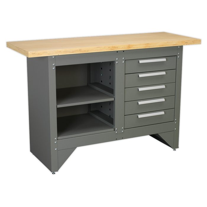 Heavy-Duty Workbench with 5 Drawers | AP2030BB