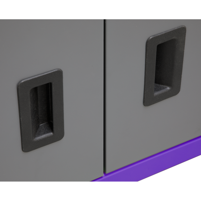 American PRO® Topchest & Rollcab Combination 6 Drawer - Purple/Grey | AP2200BBCP
