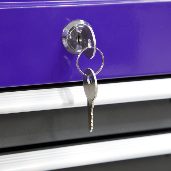 American PRO® Topchest & Rollcab Combination 6 Drawer - Purple/Grey | AP2200BBCP