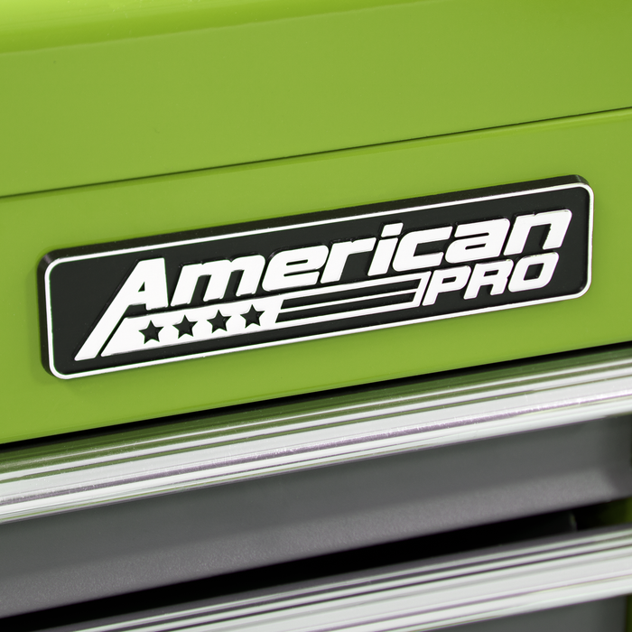 American PRO® Topchest & Rollcab Combination 6 Drawer - Green/Grey | AP2200BBHV