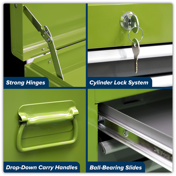 American PRO® Topchest & Rollcab Combination 6 Drawer - Green/Grey | AP2200BBHV
