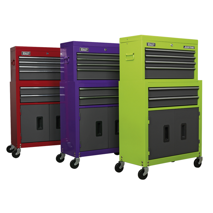 American PRO® Topchest & Rollcab Combination 6 Drawer - Red | AP2200BB