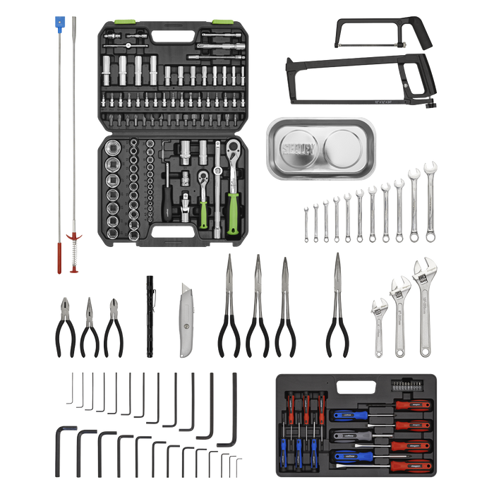 American PRO® Topchest & Rollcab Combination 6 Drawer with 170pc Tool Kit - Purple/Grey | AP2200COMBOCP