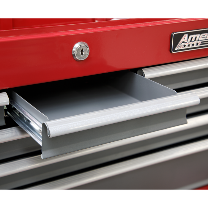 American PRO® Topchest 6 Drawer - Red/Grey | AP2201BB
