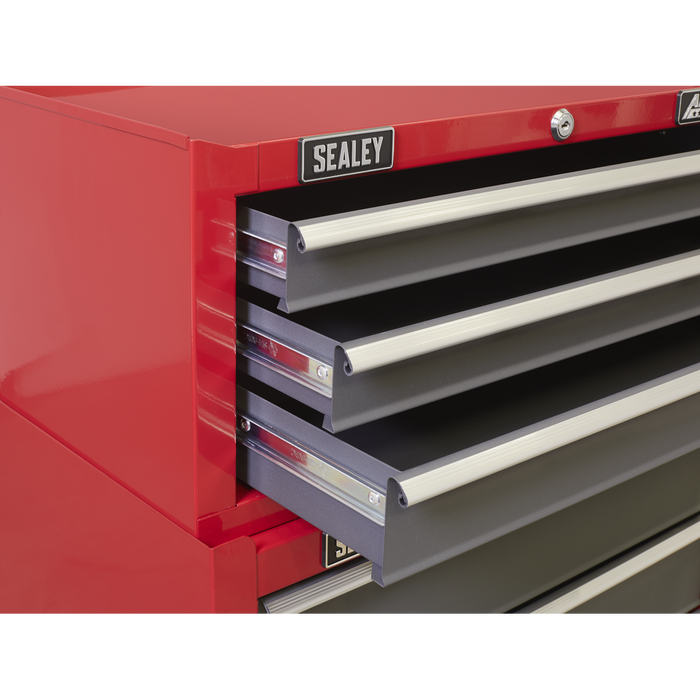 American PRO® Mid-Box Tool Chest 3 Drawer - Red/Grey | AP22309BB