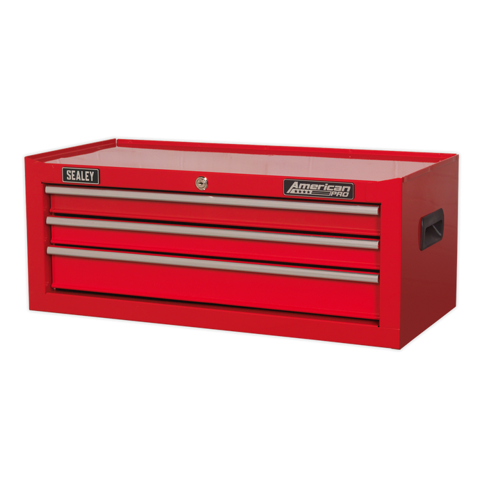American PRO® Mid-Box Tool Chest 3 Drawer - Red | AP223