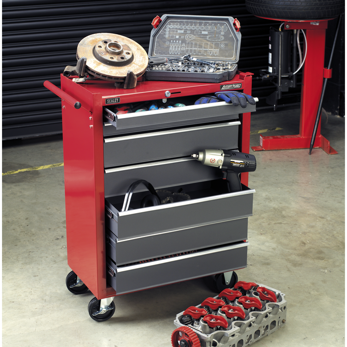 American PRO® Rollcab 7 Drawer - Red/Grey | AP22507BB