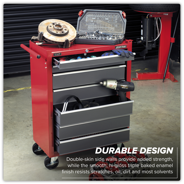 American PRO® Rollcab 7 Drawer - Red/Grey | AP22507BB