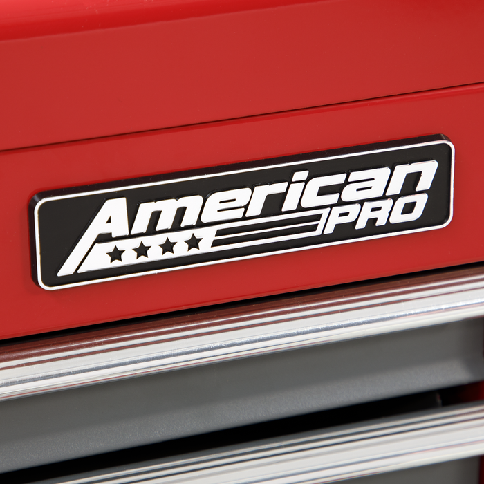 American PRO® Topchest 9 Drawer - Red/Grey | AP22509BB