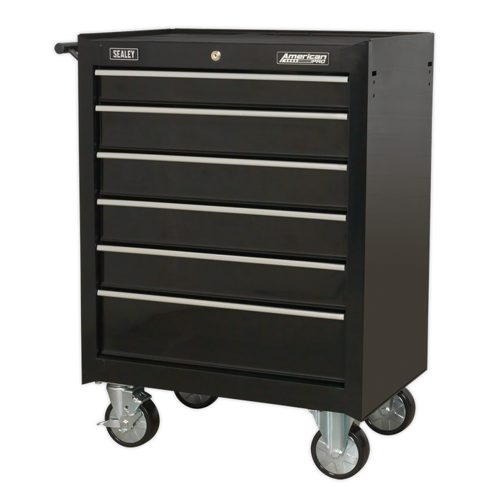 American PRO® Rollcab 6 Drawer - Black | AP226B