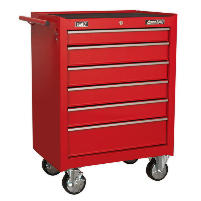 American PRO® Rollcab 6 Drawer - Red | AP226
