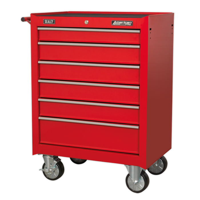 American PRO® Rollcab 6 Drawer - Red | AP226