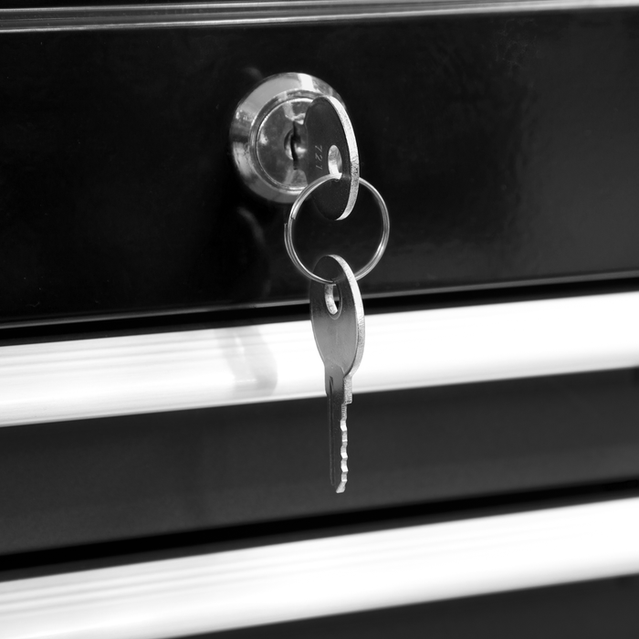 American PRO® Topchest & Rollcab Combination 6 Drawer - Black | AP22BK