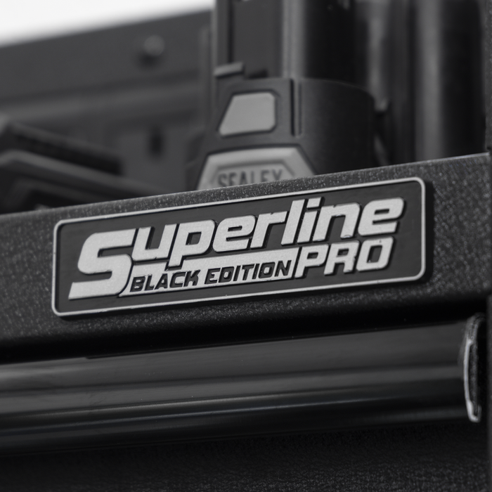 Superline PRO® Power Tool Storage Rack with Drawer & Power Bar | AP22SRBE