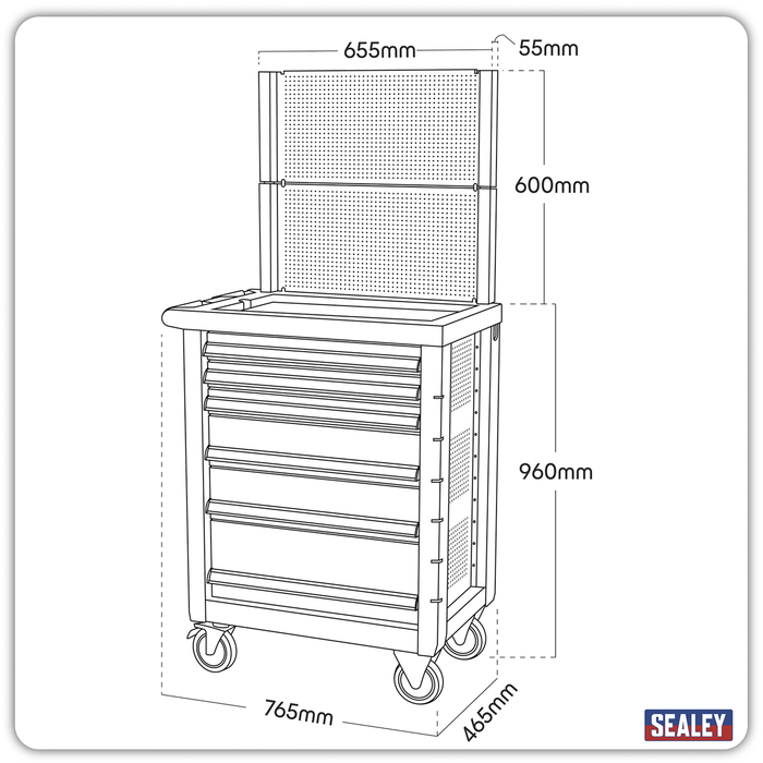 Premier™ Rollcab 6 Drawer | AP2406
