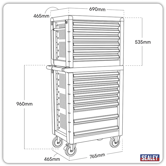 Premier™ Rollcab 8 Drawer | AP2408