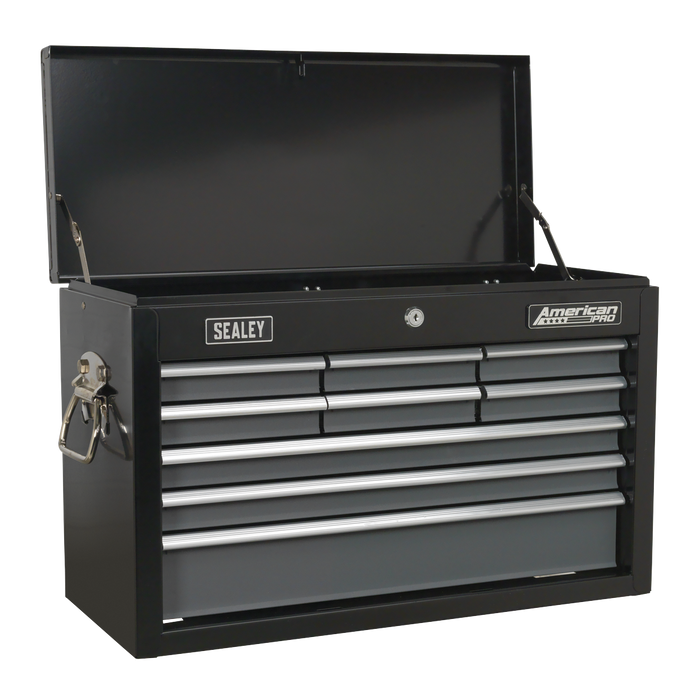American PRO® Topchest 9 Drawer - Black/Grey | AP2509B