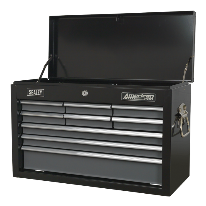 American PRO® Topchest 9 Drawer - Black/Grey | AP2509B