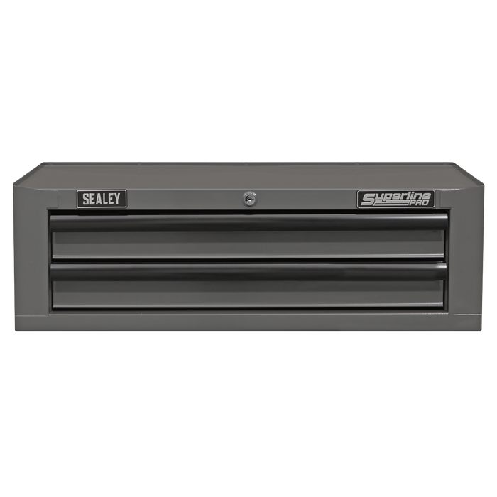 Superline PRO® Mid-Box Tool Chest 2 Drawer - Grey/Black | AP26029TG