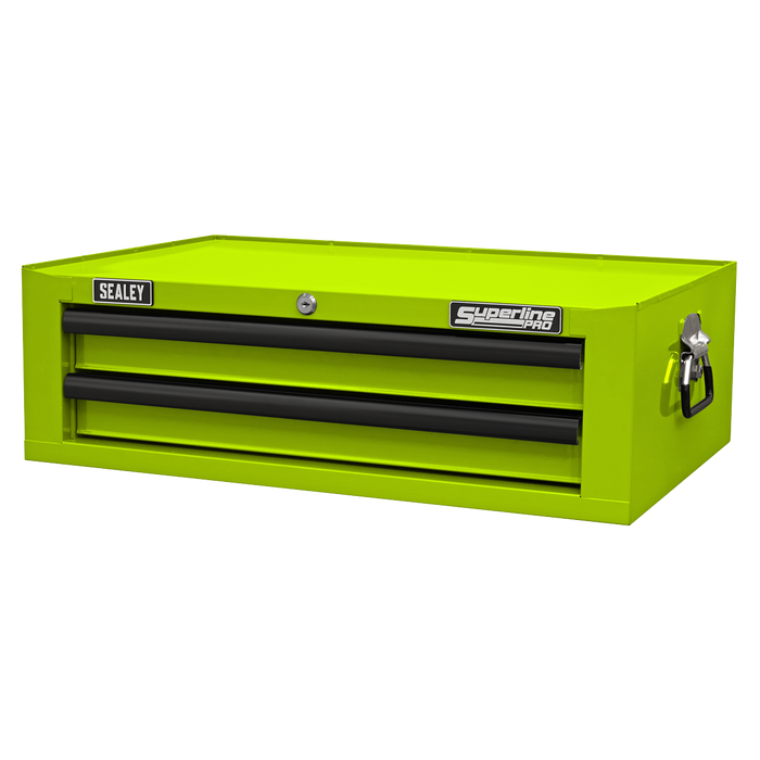 Superline PRO® Mid-Box Tool Chest 2 Drawer - Green/Black | AP26029THV