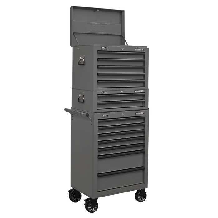 Superline PRO® Topchest 5 Drawer - Grey/Black | AP26059TG