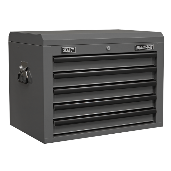 Superline PRO® Topchest 5 Drawer - Grey/Black | AP26059TG