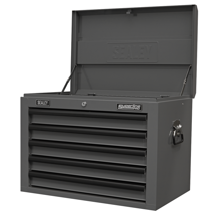 Superline PRO® Topchest 5 Drawer - Grey/Black | AP26059TG