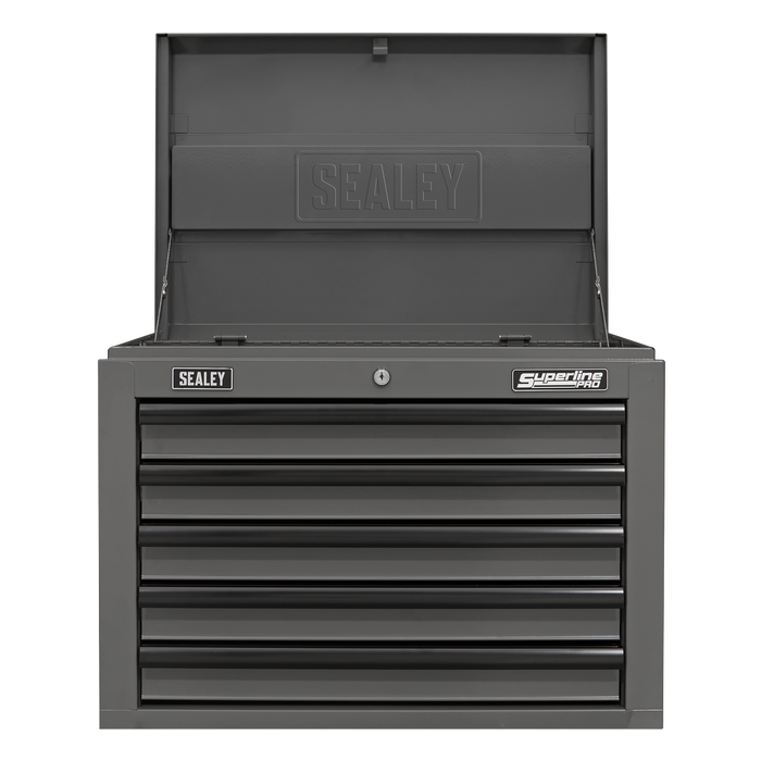 Superline PRO® Topchest 5 Drawer - Grey/Black | AP26059TG