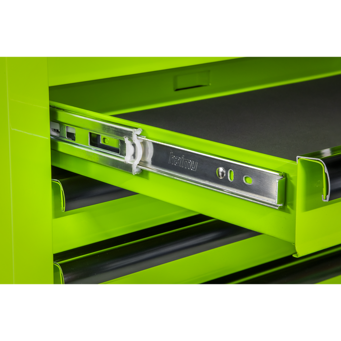 Superline PRO® Rollcab 7 Drawer - Green/Black | AP26479THV