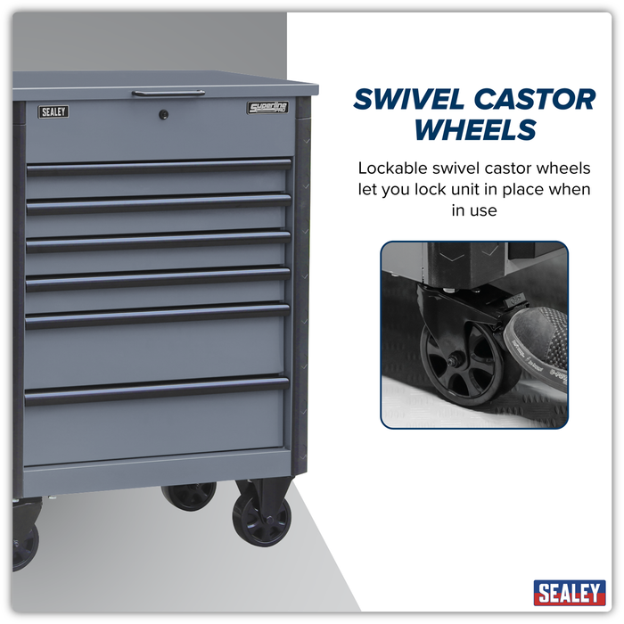 Superline Pro® Tool Trolley 6 Drawer - Grey | AP266G