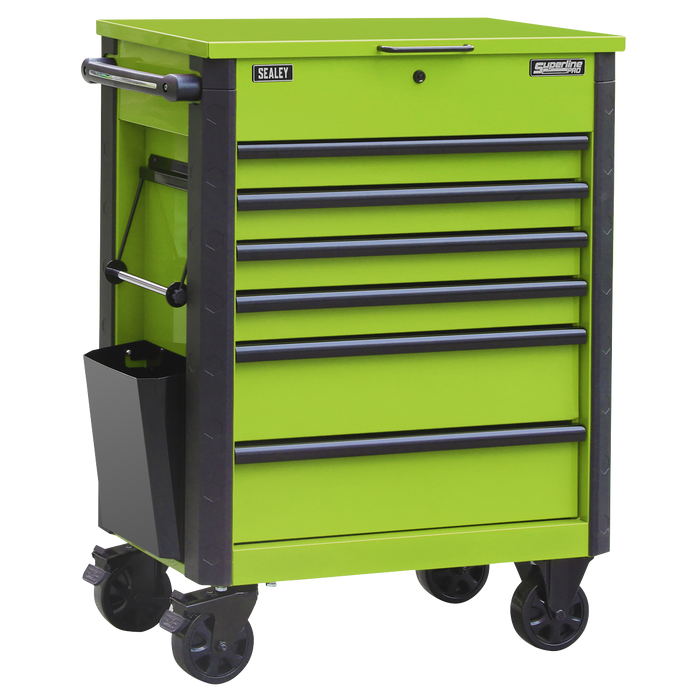 Superline Pro® Tool Trolley 6 Drawer - Green | AP266HV
