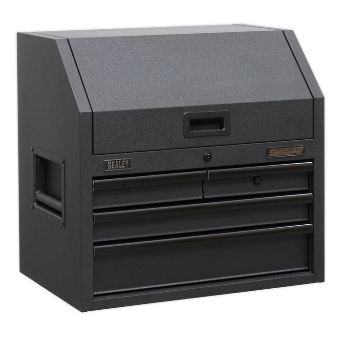 Superline PRO® Black Edition Topchest with 4 Soft Close Drawers & Power Bar 660mm | AP2704BE