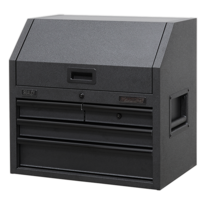 Superline PRO® Black Edition Topchest with 4 Soft Close Drawers & Power Bar 660mm | AP2704BE
