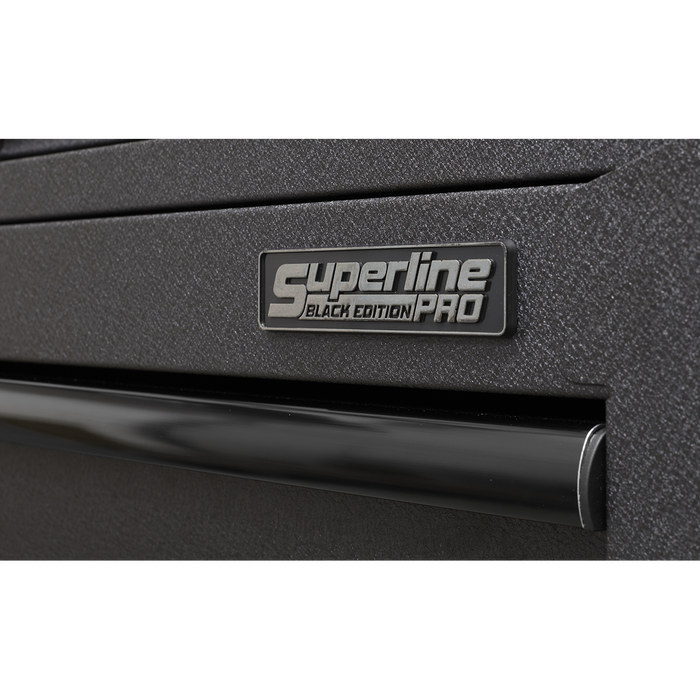 Superline PRO® Black Edition Tower Cabinet with 9 Soft Close Drawers & Power Bar 690mm | AP2709BE