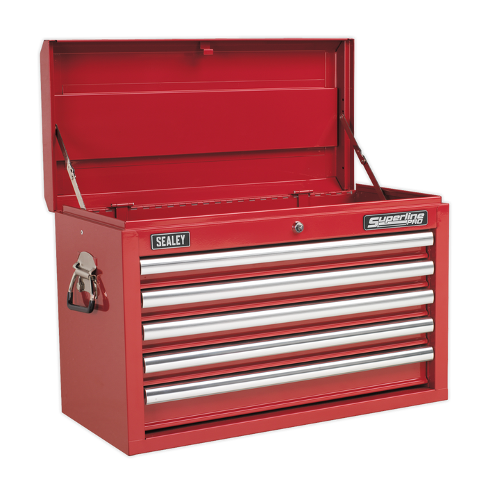 Superline PRO® Topchest & Rollcab Combination 10 Drawer with 148pc Tool Kit - Red | APCOMBOBBTK55
