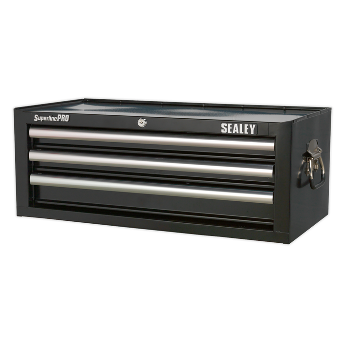 Superline PRO® Mid-Box Tool Chest 3 Drawer - Black | AP33339B