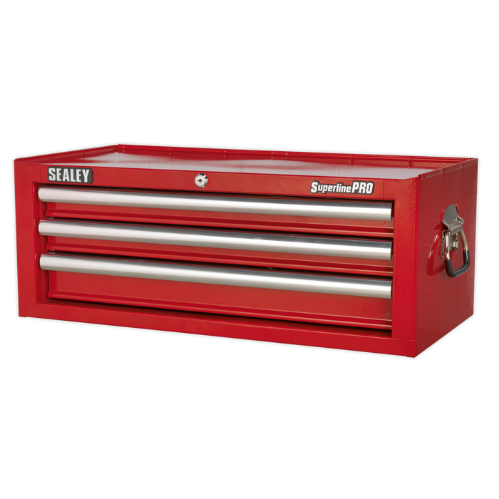 Superline PRO® Mid-Box Tool Chest 3 Drawer - Red | AP33339