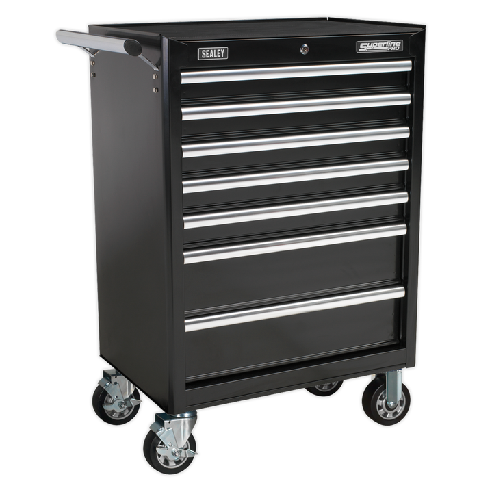 Superline PRO® Topchest & Rollcab Combination 15 Drawer with 148pc Tool Kit - Black | APCOMBOBBTK58