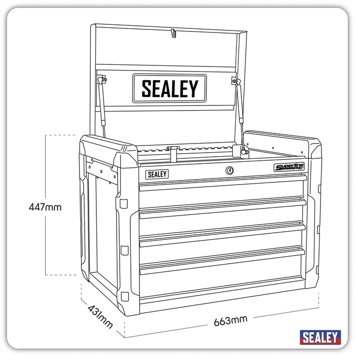 Superline PRO® Topchest 4 Drawer | AP3401