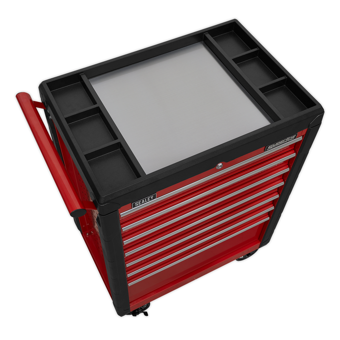 Superline PRO® Rollcab 7 Drawer - Red | AP3407