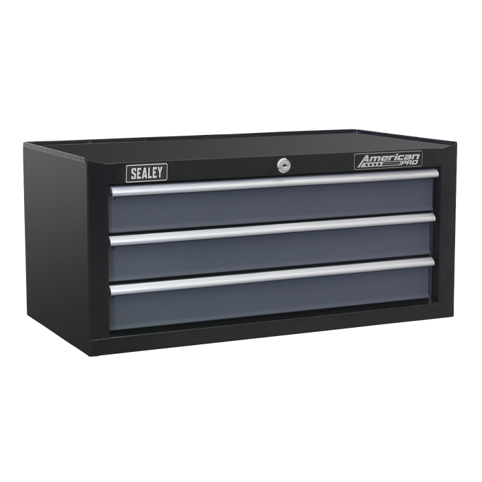 American PRO® Tool Chest Combination 16 Drawer - Black/Grey | AP35STACK