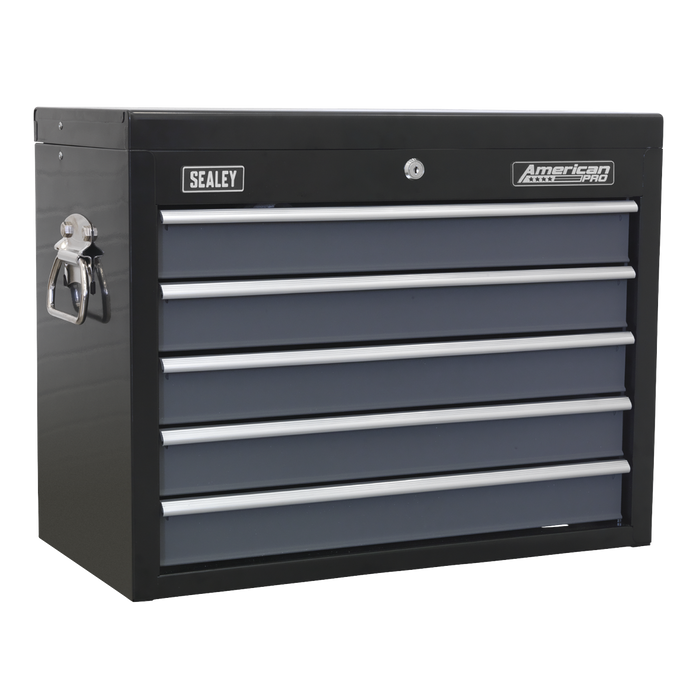 American PRO® Topchest 5 Drawer - Black/Grey | AP3505TB