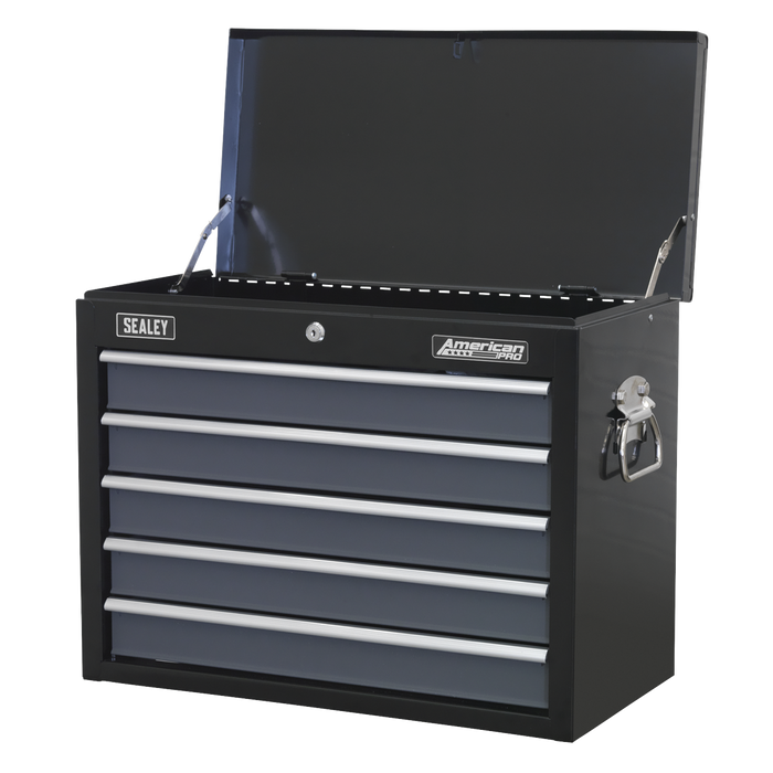 American PRO® Topchest 5 Drawer - Black/Grey | AP3505TB